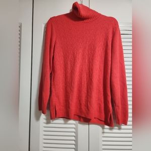 Saks kashmir turtleneck sweater size L